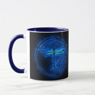 Caneca Warner Noturno - Dragonfly Blue Flames - Mug