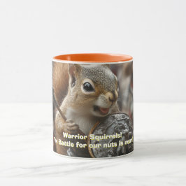 Caneca Warrior Squirrels Coffee Mug de Dois Tons