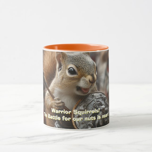 Caneca Warrior Squirrels Coffee Mug de Dois Tons (Centro)
