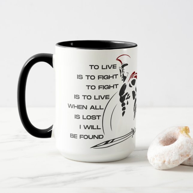 Caneca "WARRIORs SOUL" personalizável de 15oz (Com Donut)
