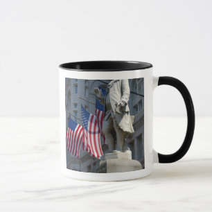 Caneca Washington, C.C., estátua de Benjamin Franklin