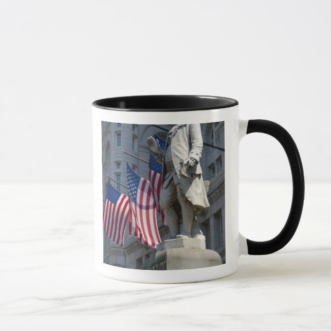 Caneca Washington, C.C., estátua de Benjamin Franklin (Direita)