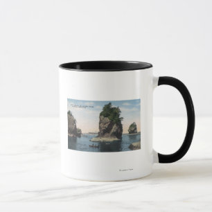 Caneca Washington - vista do elogio & do Tatoosh do cabo