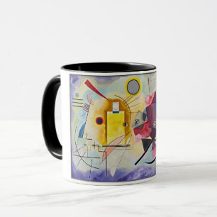 Caneca Wassily Kandinsky Amarelo Vermelho Azul Arte Abstr
