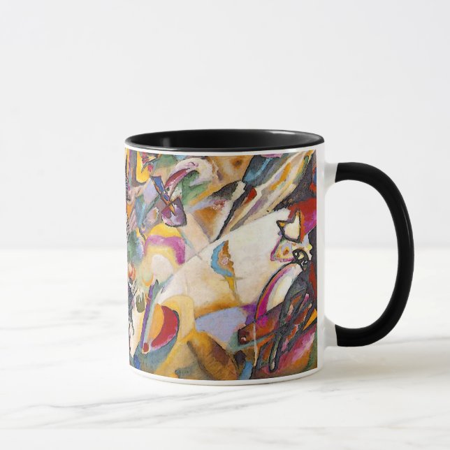 Caneca Wassily Kandinsky - Composição 7 Abstrato Art (Direita)