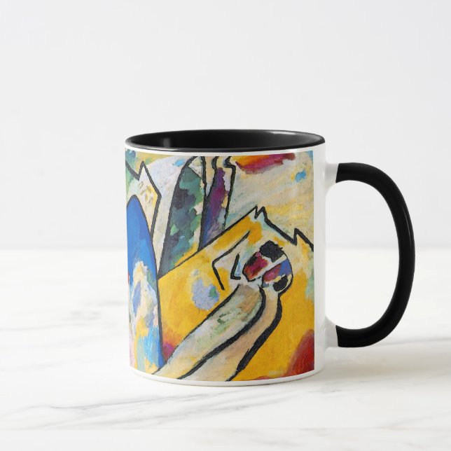 Caneca Wassily Kandinsky Composição Quatro - Abstrato Art (Direita)