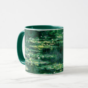 Caneca WATER LILILIES IN GREEN POND por Claude Monet
