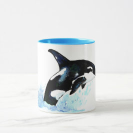 Caneca Watercolor Orca