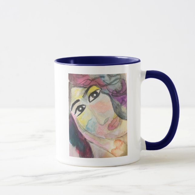 CANECA WATERCOLOR POR FAROKHZAD MUG POEMA POEMIA IRÃ  (Direita)