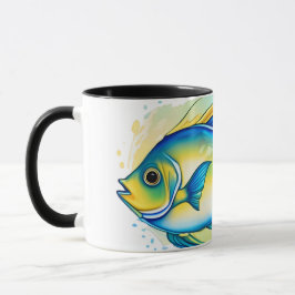 Caneca Watercolor Series: Angelfish