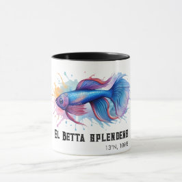 Caneca Watercolor Series: Betta Fish