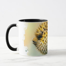 Caneca Watercolor Series: Blowfish