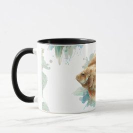 Caneca Watercolor Series: Flounder/Flatfish