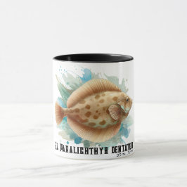 Caneca Watercolor Series: Flounder/Flatfish