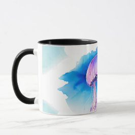 Caneca Watercolor Series: Jellyfish