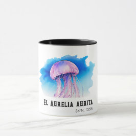 Caneca Watercolor Series: Jellyfish 2
