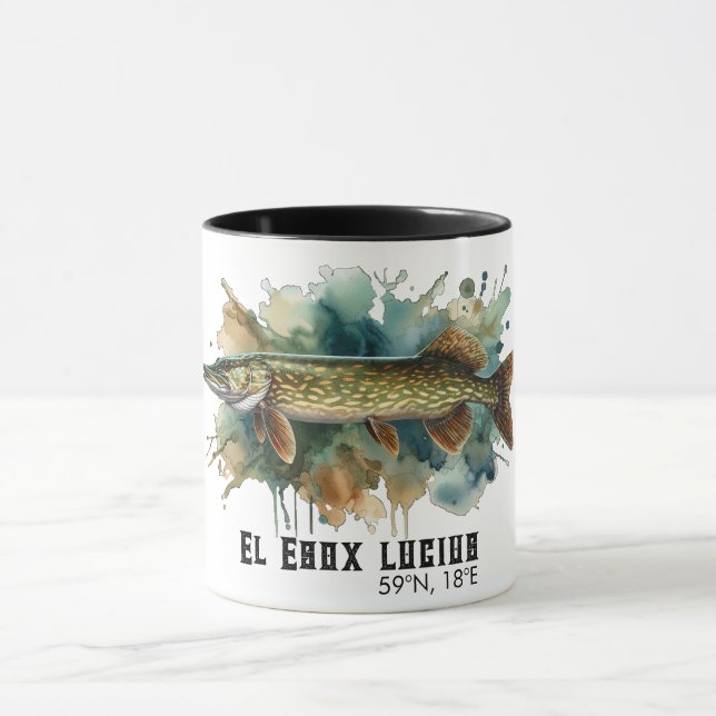 Caneca Watercolor Series: Pike (Centro)