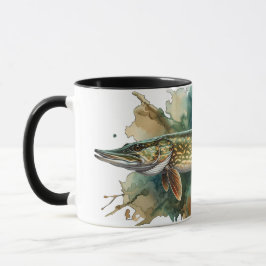 Caneca Watercolor Series: Pike