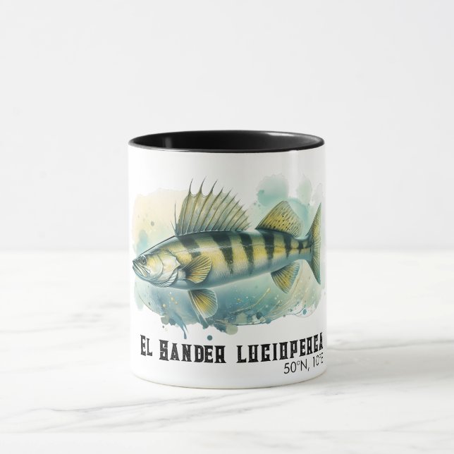 Caneca Watercolor Series: Zander/Walleye (Centro)
