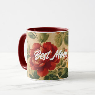 Caneca Watercolor Vintage Floral Trendage Collection