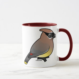 Caneca Waxwing de cedro