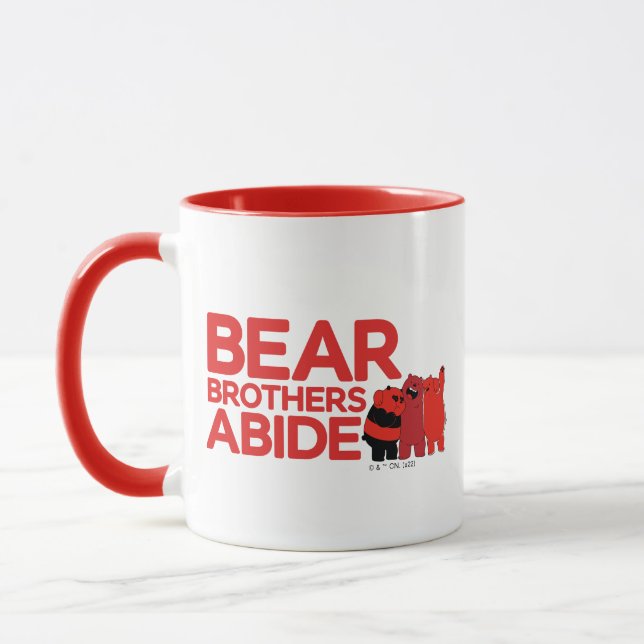 Caneca We Bare Bears - Bear Brothers Abide (Esquerda)