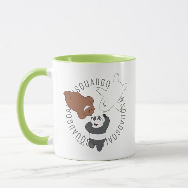 Caneca We Bare Bears - #SquadGoals (Esquerda)
