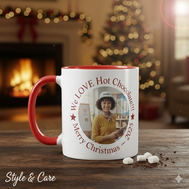 Caneca We LOVE Hot Chocolate Festive Personalized (We LOVE Hot Chocolate Festive Personalized Mug)