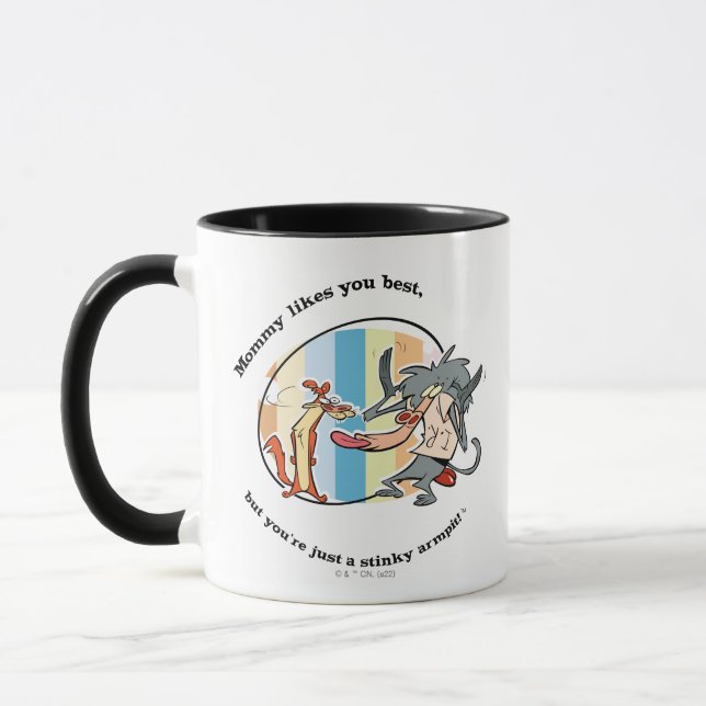 Caneca Weasel & Baboon "Mommy Likes You Best" (Esquerda)