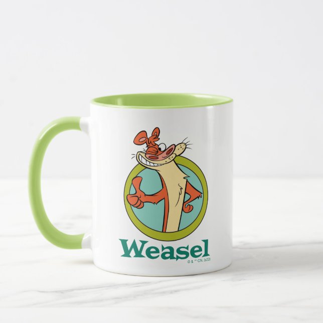 Caneca Weasel Thumbs Up Character Graphic (Esquerda)