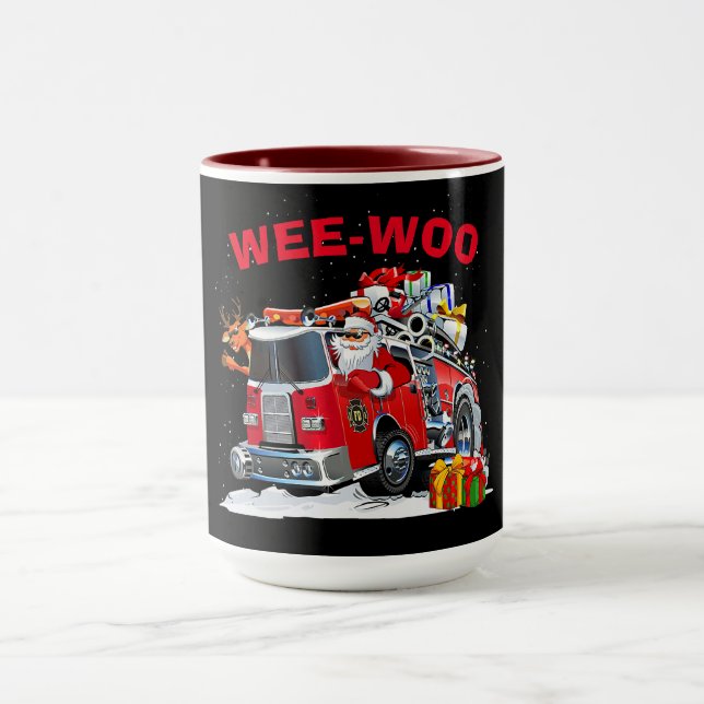 Caneca WEE-WOO Christmas Design with Santa (Centro)