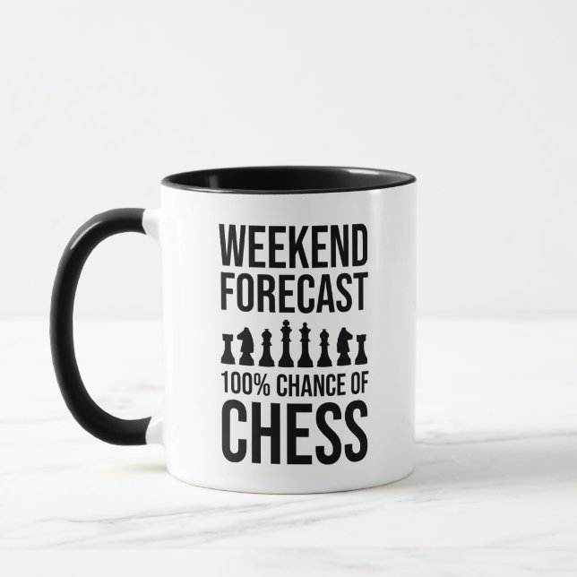 Caneca Weekend Forecast - 100% Chance of Chess (Esquerda)