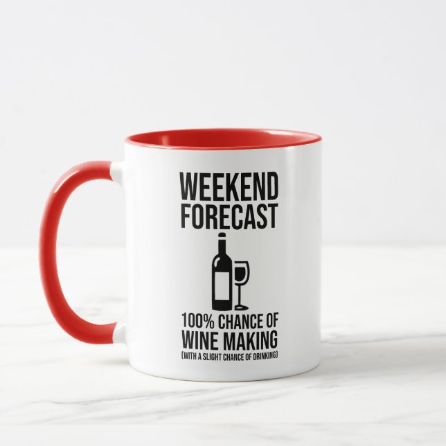 Caneca Weekend Forecast - 100% Chance of Wine Making (Esquerda)