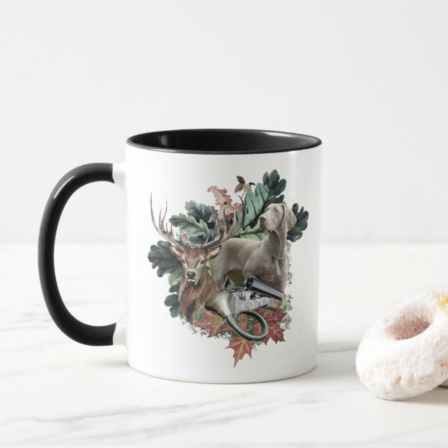 Caneca  Weimaraner  (Com Donut)