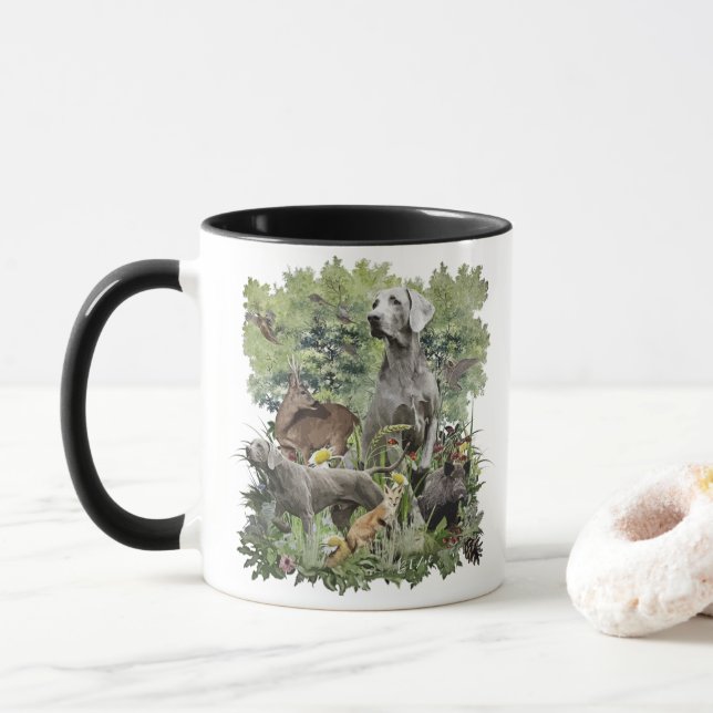 Caneca Weimaraner (Com Donut)