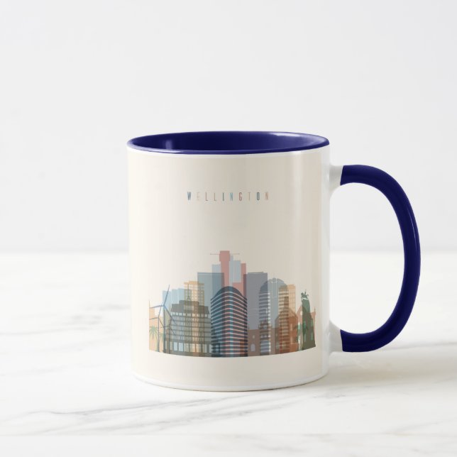 Caneca Wellington, Nova Zelândia| Linha telefônica (Direita)