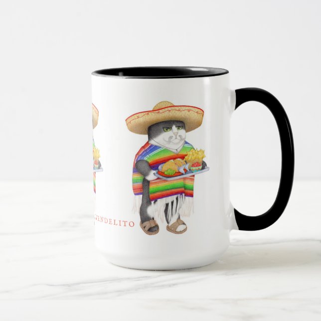 Caneca WENDELITO Tall Black Combo Mug (Direita)