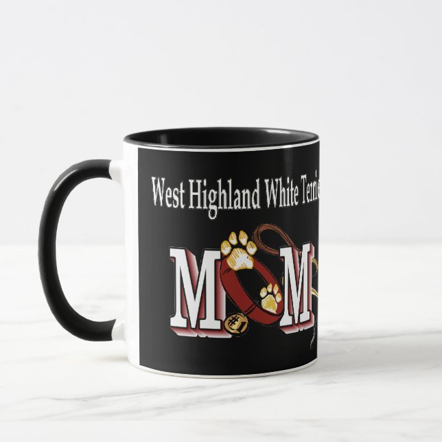 Caneca West Highland White Terrier Mãe Presente (Esquerda)