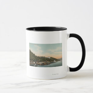 Caneca West Point, NY - Vista do porto no rio Hudson
