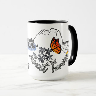 Caneca West Virginia Butterflies Mug