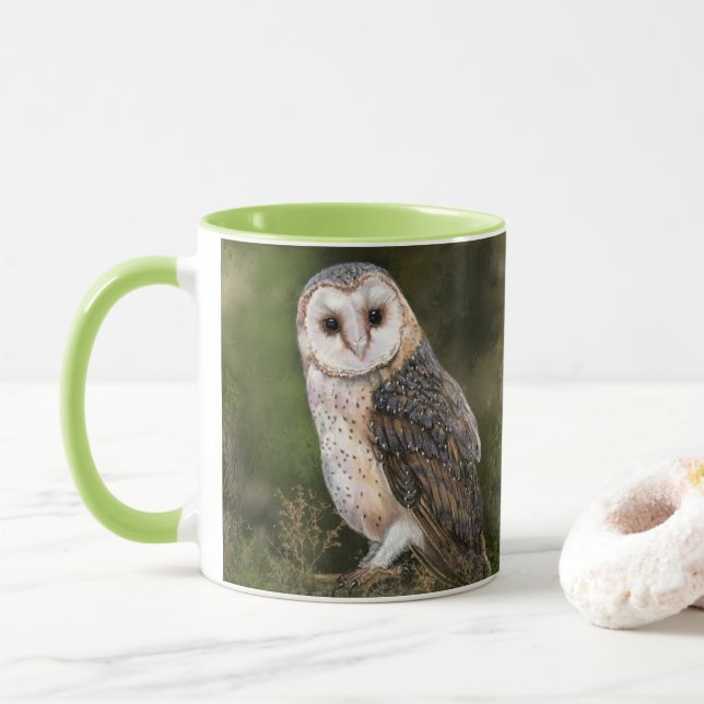 Caneca Western Barn Owl Mug (Com Donut)