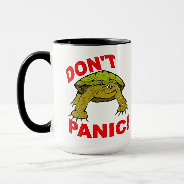 Caneca Western Pond Turtle - Não entrem em pânico (Esquerda)