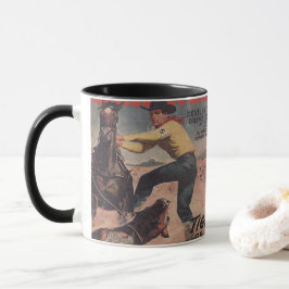 Caneca Western Rodeo Cowboy Calf Roping Rodeo Romance