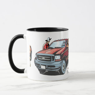 Caneca Western Rodeo Roping Coffee Mug