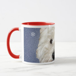 Caneca Westie AZUL do NATAL