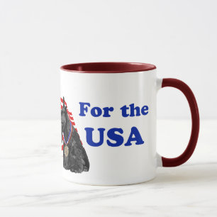 Caneca Westie & Scottie Hurra para os EUA