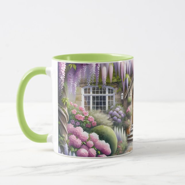 Caneca Whimsical Cottage Garden Pathway (Esquerda)