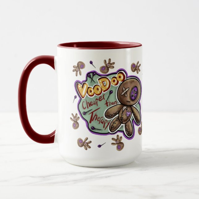 Caneca Whimsical Voodoo Doll Mug (Esquerda)