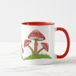 Caneca WhimsicalCharm: A Beleza Artística do Cogumelo