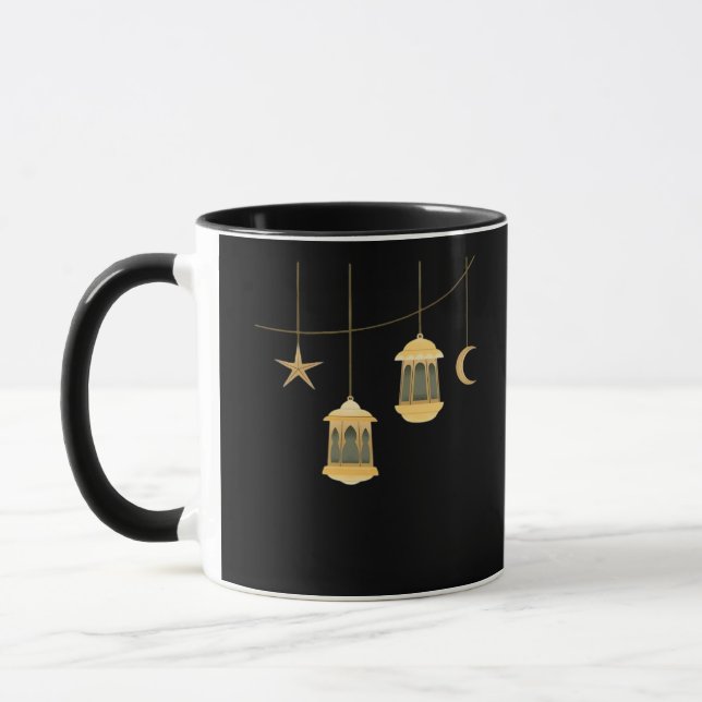 Caneca Whimsigoth Lanterna Full Moon Night Sky Classic (Esquerda)